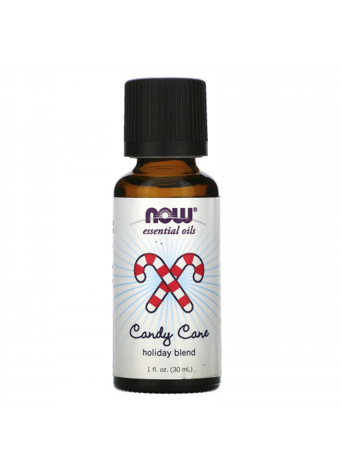 Now Foods, Essential Oils, Candy Cane Holiday Blend, 1 fl oz (30 ml)