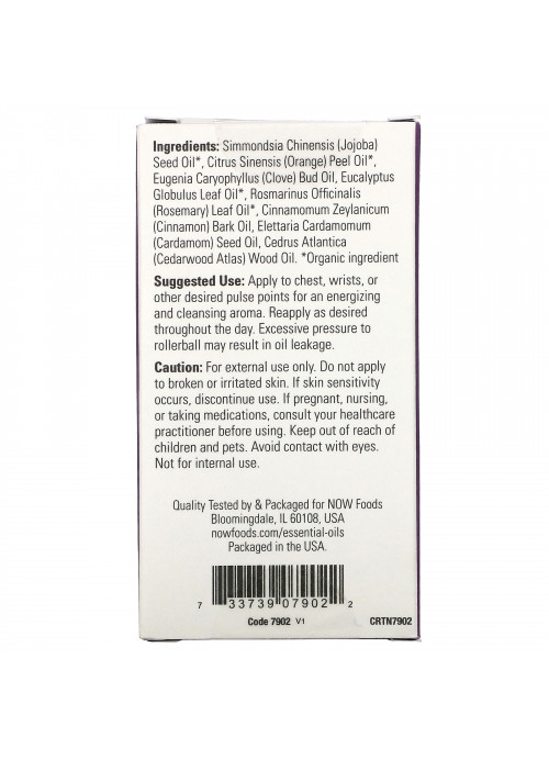 Now Foods, Essential Oils, Seasonal Defense Roll-On, 1/3 fl oz (10 ml)