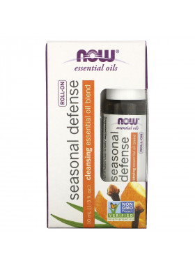 Now Foods, Essential Oils, Seasonal Defense Roll-On, 1/3 fl oz (10 ml)