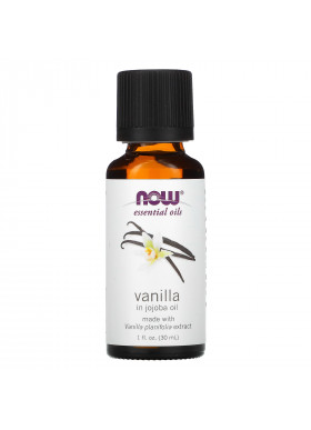 Now Foods, Essential Oils, Vanilla in Jojoba Oil, 1 fl oz (30 ml)