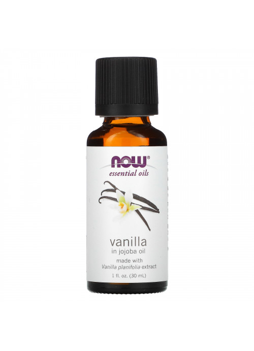 Now Foods, Essential Oils, Vanilla in Jojoba Oil, 1 fl oz (30 ml)