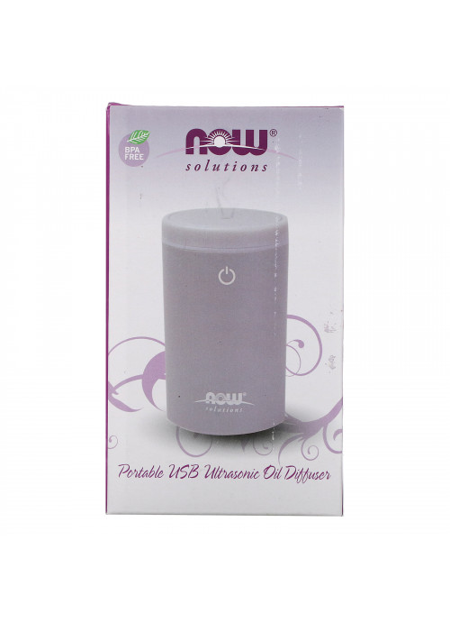 Now Foods, Solutions, Portable USB Ultrasonic Oil Diffuser, 1 Diffuser