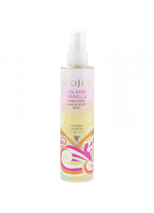 Pacifica, Island Vanilla Perfumed Hair & Body Mist, 6 fl oz (177 ml)