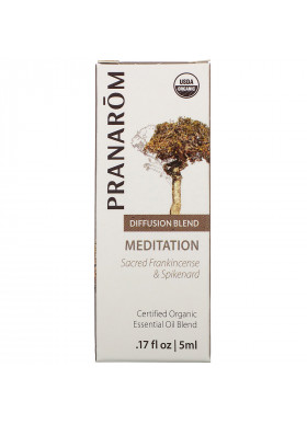 Pranarom, Essential Oil, Diffusion Blend, Meditation, .17 fl oz (5 ml)