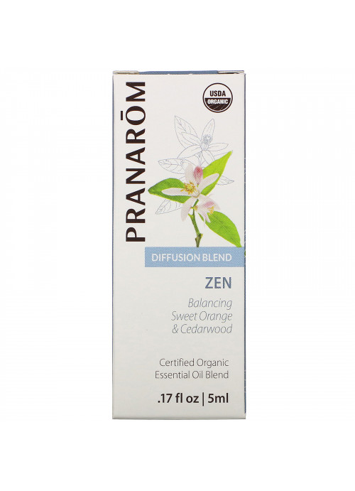 Pranarom, Essential Oil, Diffusion Blend, Zen, .17 fl oz (5 ml)