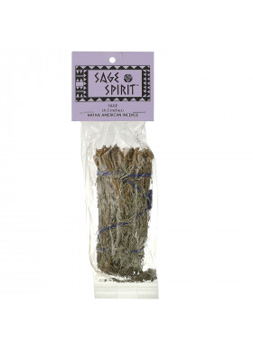 Sage Spirit, Native American Incense, Sage, Small (4-5 Inches), 1 Smudge Wand