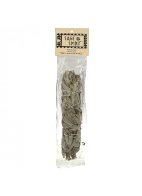 Sage Spirit, Native American Incense, White Sage, Large (8-9 inches), 1 Smudge Wand