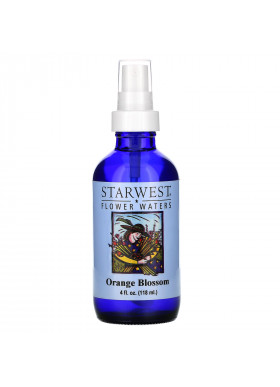 Starwest Botanicals, Flower Waters, Orange Blossom, 4 fl oz (118 ml)