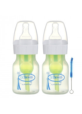 Dr. Brown's, Natural Flow, Anti-Colic Bottle, P/0+Months, 2 Pack, 2 oz (60 ml) Each