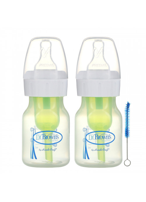 Dr. Brown's, Natural Flow, Anti-Colic Bottle, P/0+Months, 2 Pack, 2 oz (60 ml) Each