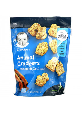 Gerber, Animal Crackers, 12+ Months, Cinnamon Graham, 6 oz (170 g)