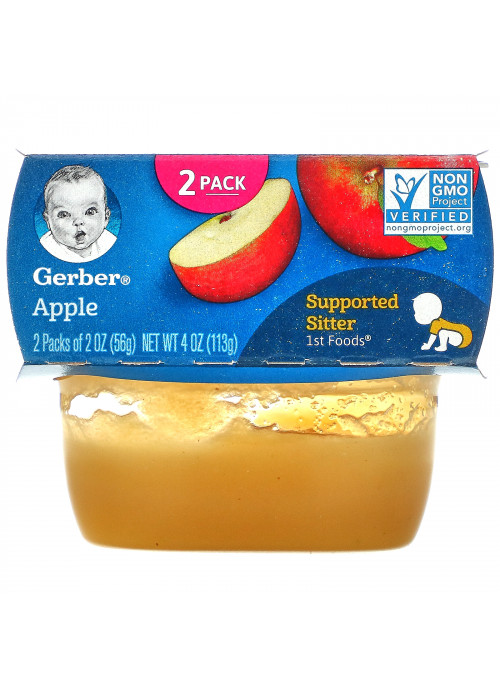 Gerber, Apple, 2 Pack, 2 oz (56 g) Each