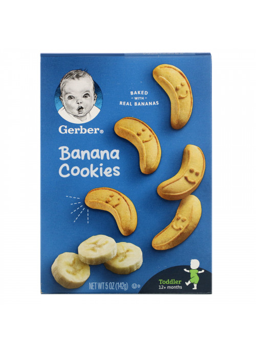 Gerber, Banana Cookies, 12+ Months, 5 oz (142 g)