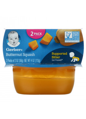 Gerber, Butternut Squash, 2 Pack, 2 oz (56 g) Each