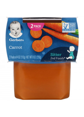 Gerber, Carrot, 2 Pack, 4 oz (113 g) Each