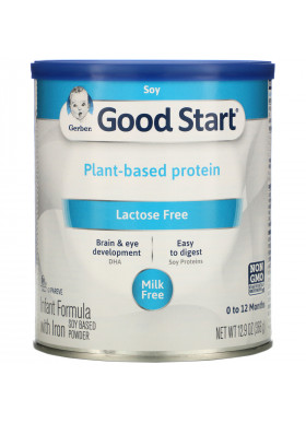 Gerber, Good Start, Soy Based Powder Infant Formula with Iron, Lactose Free, 0 to 12 Months, 12.9 oz (366 g)