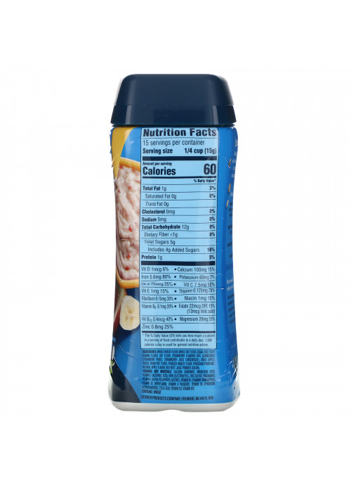 Gerber, Hearty Bits, MultiGrain Cereal, 12+ Months, Banana, Apple, Strawberry, 8 oz (227 g)