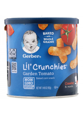 Gerber, Lil' Crunchies,  8+ Months, Garden Tomato, 1.48 oz (42 g)