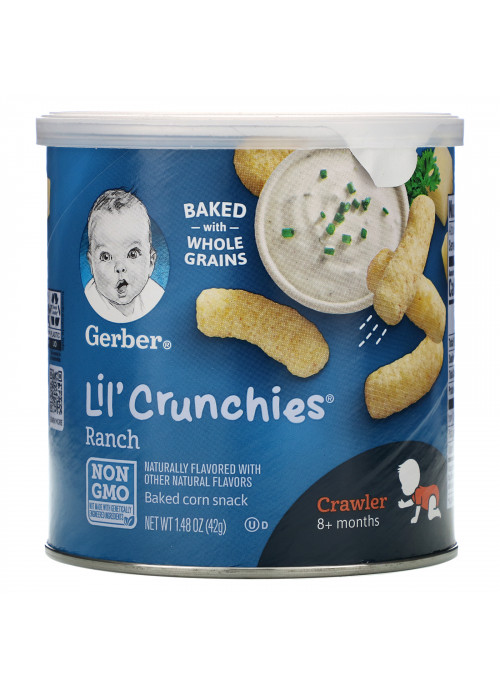 Gerber, Lil' Crunchies, 8+ Months, Ranch, 1.48 oz (42 g)