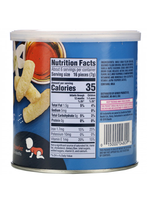 Gerber, Lil' Crunchies, 8+ Months, Vanilla Maple, 1.48 oz (42 g)