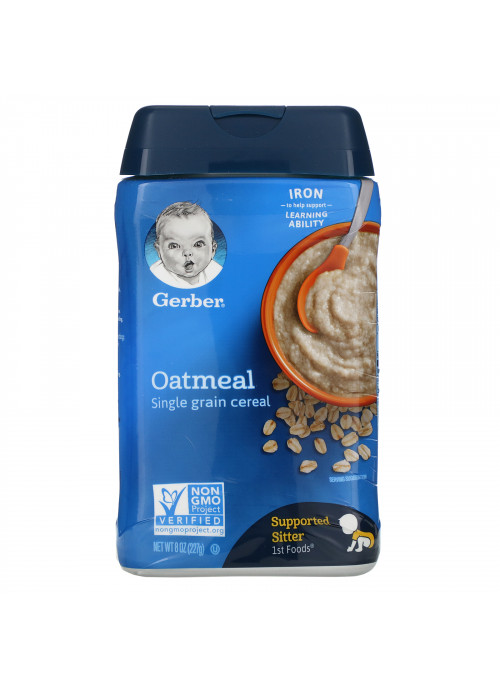 Gerber, Oatmeal, Single Grain Cereal, 8 oz (227 g)