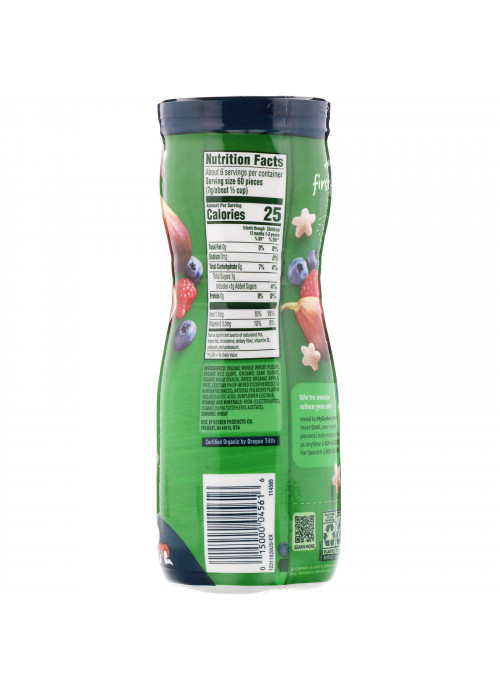 Gerber, Organic Puffs, 8 + Months, Fig Berry, 1.48 oz (42 g)