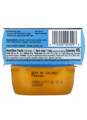 Gerber, Peach, 2 Pack, 2 oz (56 g) Each