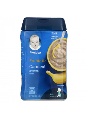 Gerber, Probiotic Oatmeal Cereal, Banana,  8 oz (227 g)