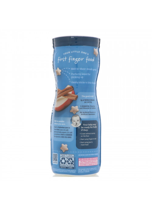 Gerber, Puffs Cereal Snack, 8+ Months, Apple Cinnamon, 1.48 oz (42 g)