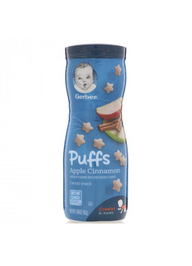 Gerber, Puffs Cereal Snack, 8+ Months, Apple Cinnamon, 1.48 oz (42 g)