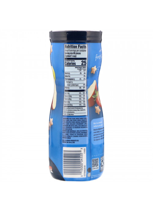 Gerber, Puffs Cereal Snack, 8+ Months, Strawberry Apple, 1.48 oz (42 g)