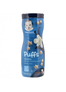 Gerber, Puffs Cereal Snack, 8+ Months, Vanilla, 1.48 oz (42 g)
