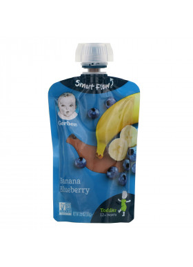 Gerber, Smart Flow, 12+ Months, Banana, Blueberry, 3.5 oz (99 g)