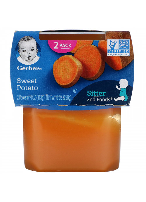 Gerber, Sweet Potato, 2 Pack, 4 oz (113 g) Each