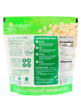 Happy Family Organics, Clearly Crafted, Oatmeal Baby Cereal, 7 oz (198 g)