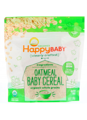 Happy Family Organics, Clearly Crafted, Oatmeal Baby Cereal, 7 oz (198 g)