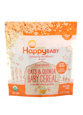 Happy Family Organics,  Clearly Crafted, Oats & Quinoa Baby Cereal, 7 oz (198 g)