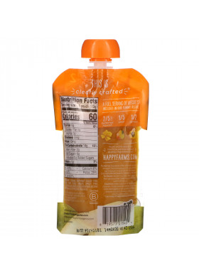 Happy Family Organics, Happy Baby, Organic Baby Food, Stage 2, 6 + Months,  Squash, Pears & Apricots, 4 oz (113 g)