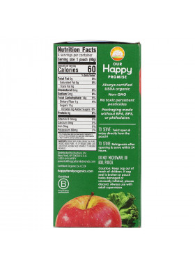 Happy Family Organics, Happy Kid, Organic Apple, Kale & Mango, 4 Pouches, 3.17 oz (90 g) Each