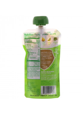 Happy Family Organics, Happy Tot, Fiber & Protein, Organic Pears, Kiwi & Kale, Stage 4, 4 oz (113 g)