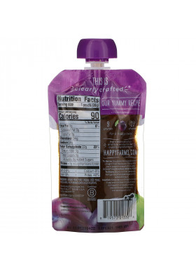 Happy Family Organics, Organic Baby Food, Stage 1, Clearly Crafted, Prunes, 4 + Months, 3.5 oz (99 g)