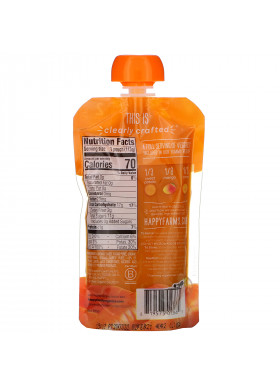 Happy Family Organics, Organic Baby Food, Stage 2, Clearly Crafted, 6+ Months, Sweet Potatoes, Mangos & Carrots, 4 oz (113 g)