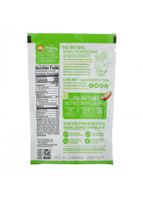 Happy Family Organics, Organic Creamies, Freeze-Dried Veggie, Fruit & Coconut Milk Snacks, Apple, Spinach, Pea & Kiwi, 1 oz (28 g)