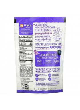 Happy Family Organics, Organic Greek Yogis, Blueberry & Purple Carrot, 1 oz (28 g)