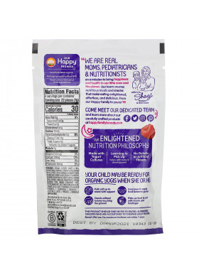 Happy Family Organics, Organic Yogis, Freeze Dried Yogurt & Fruit Snacks, Mixed Berry, 1 oz (28 g)