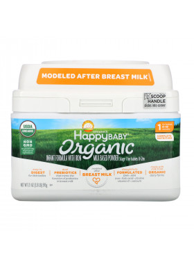Happy Family Organics, Organics Happy Baby, Infant Formula With Iron, Stage 1, Birth to 12 Months, 21 oz (595 g)