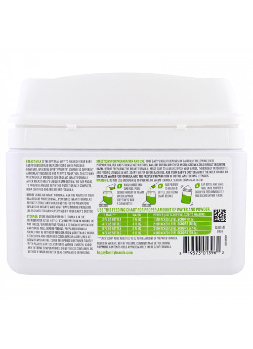 Happy Family Organics, Organics Happy Baby, Infant Formula With Iron, Stage 2, 6-12 Months, 21 oz (595 g)