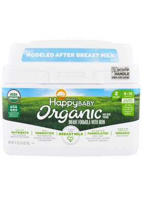Happy Family Organics, Organics Happy Baby, Infant Formula With Iron, Stage 2, 6-12 Months, 21 oz (595 g)