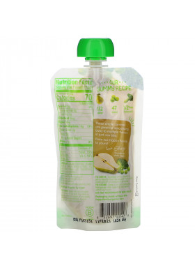 Happy Family Organics, Organics Happy Baby,  Stage 2,  6+ Months, Organic Pears, Peas & Broccoli, 4 oz (113 g)