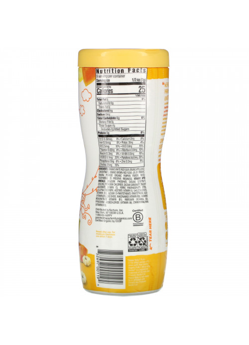 Happy Family Organics, Superfood Puffs, Organic Grain Snack, Banana & Pumpkin, 2.1 oz (60 g)
